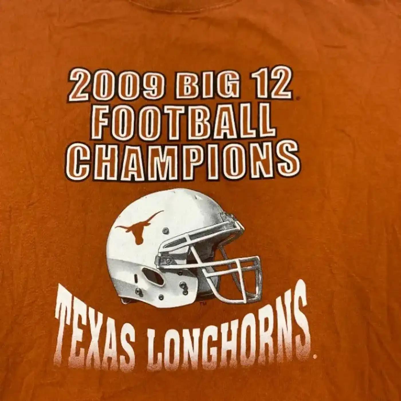 2009 Texas Longhorns Football Big 12 Champs T-Shirt Sweatshirt Hoodie American Football Gifts Lover - Image 2