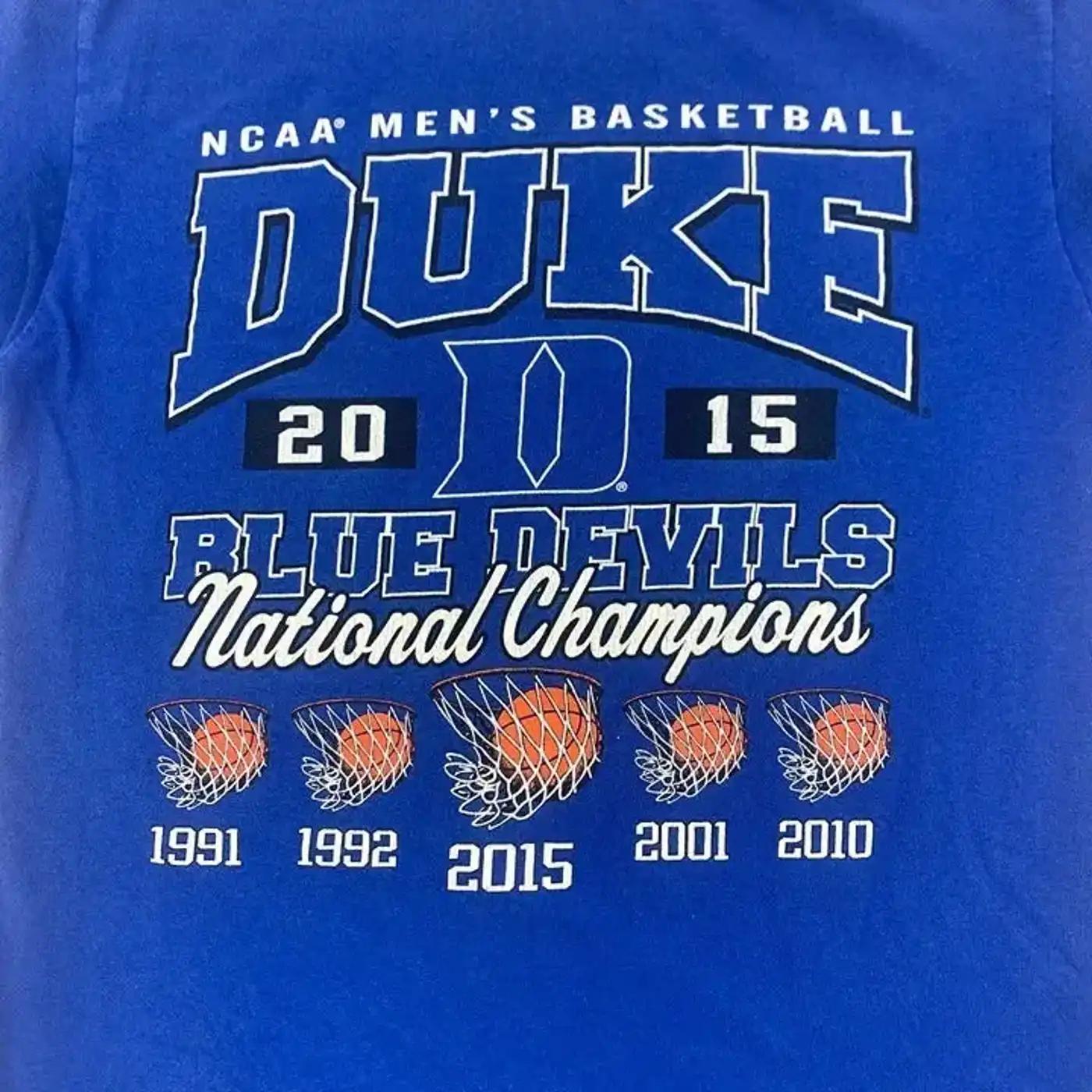 2015 Duke Devils Basketball National Champs T-Shirt Sweatshirt Hoodie American Football Gifts Lover - Image 2
