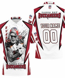 2021 Nfl Champions Tampa Bay Buccaneers: Make it Personal with Mike Evans 13 3D Printed Polo Shirt
