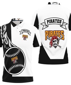 3D All Over Print Polo Shirt with Pittsburgh Pirates Team Logo
