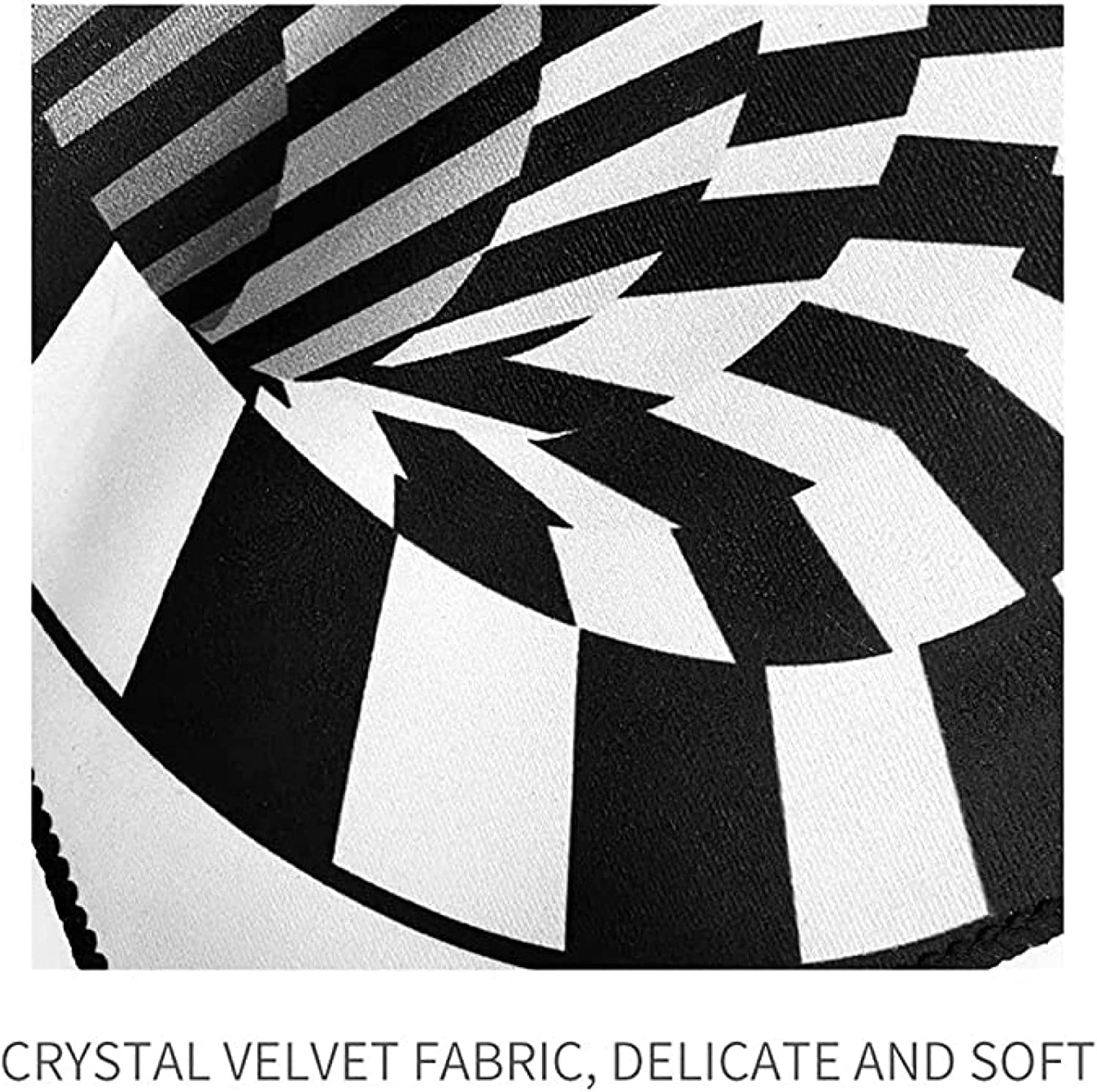 3D Bottomless Hole Optical Illusion Area Rug for Living or Dining Room - Anti-Skid Non-Woven Black and WhiteRug