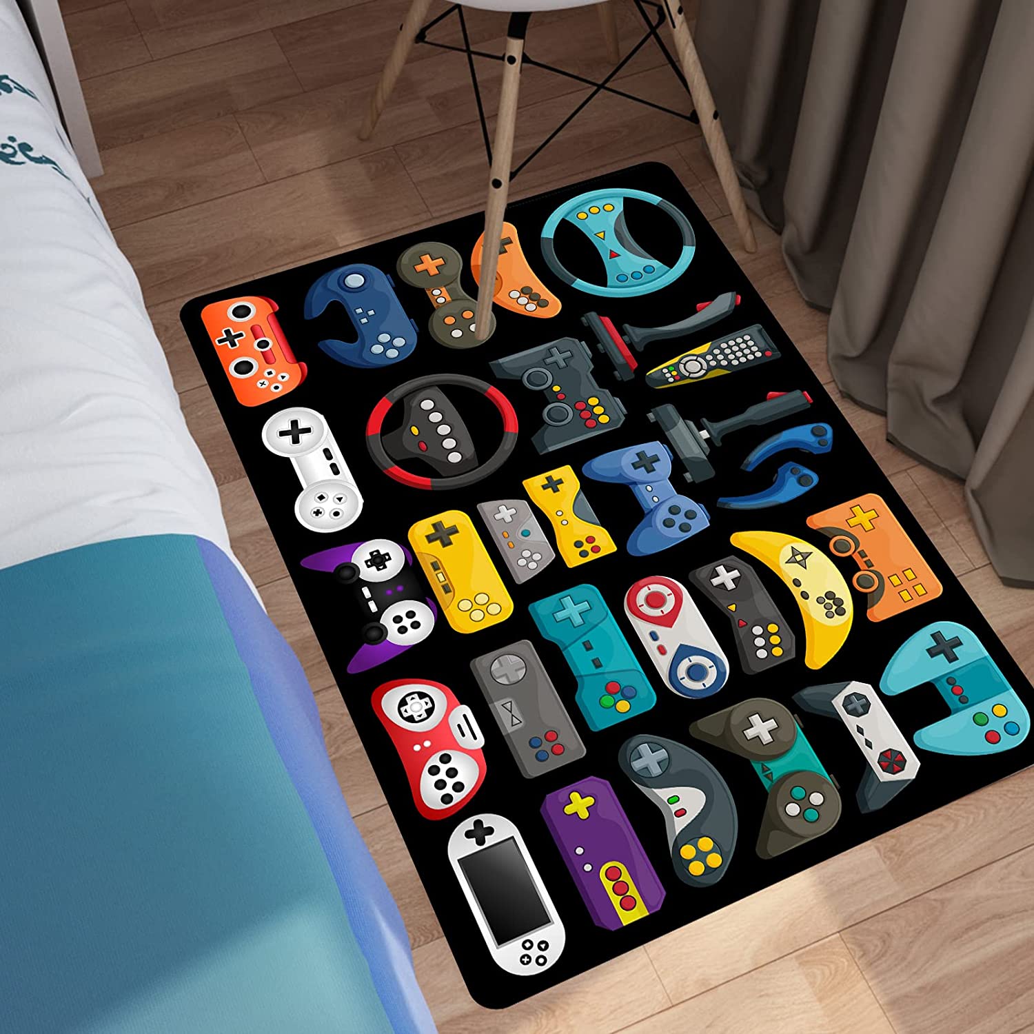 3D Gaming Rug T-Shirt, Hoodie, Sweatshirt: Game Rug Teen Boys Carpet with Game Controller Decoration - Image 2