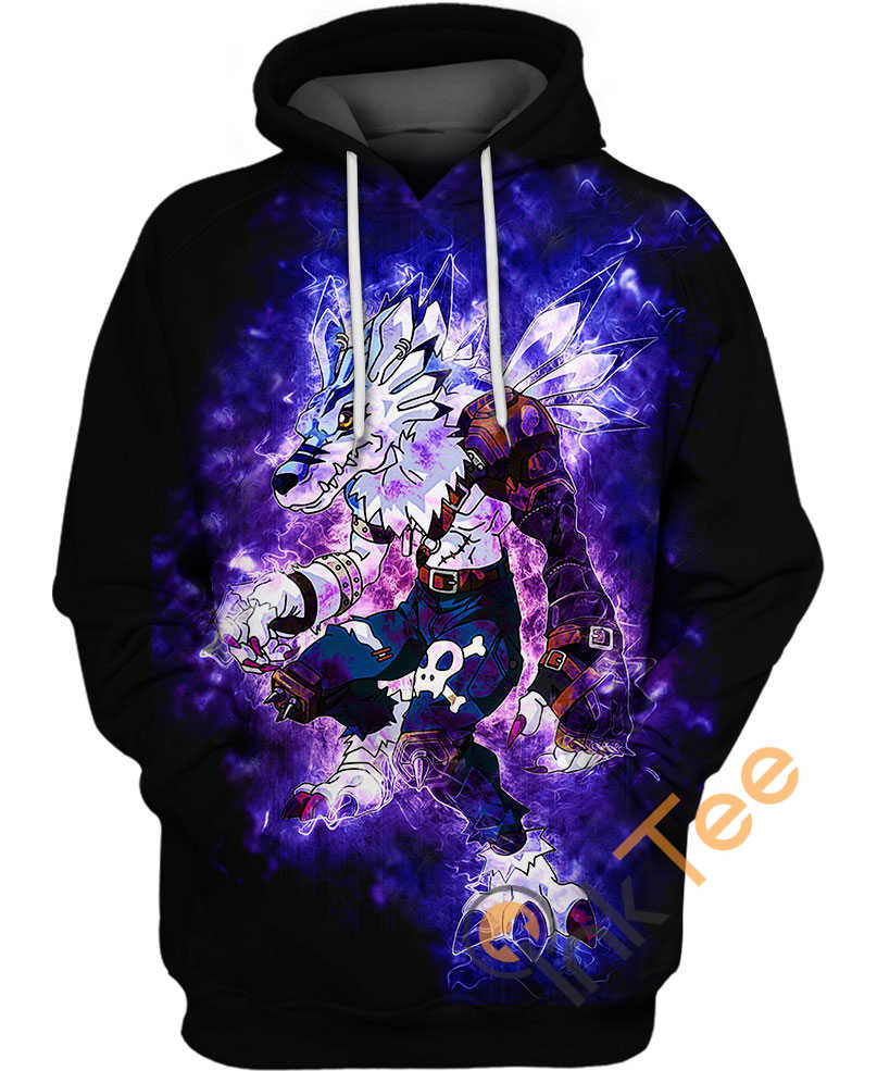 3D Hoodie with Weregarurumon design