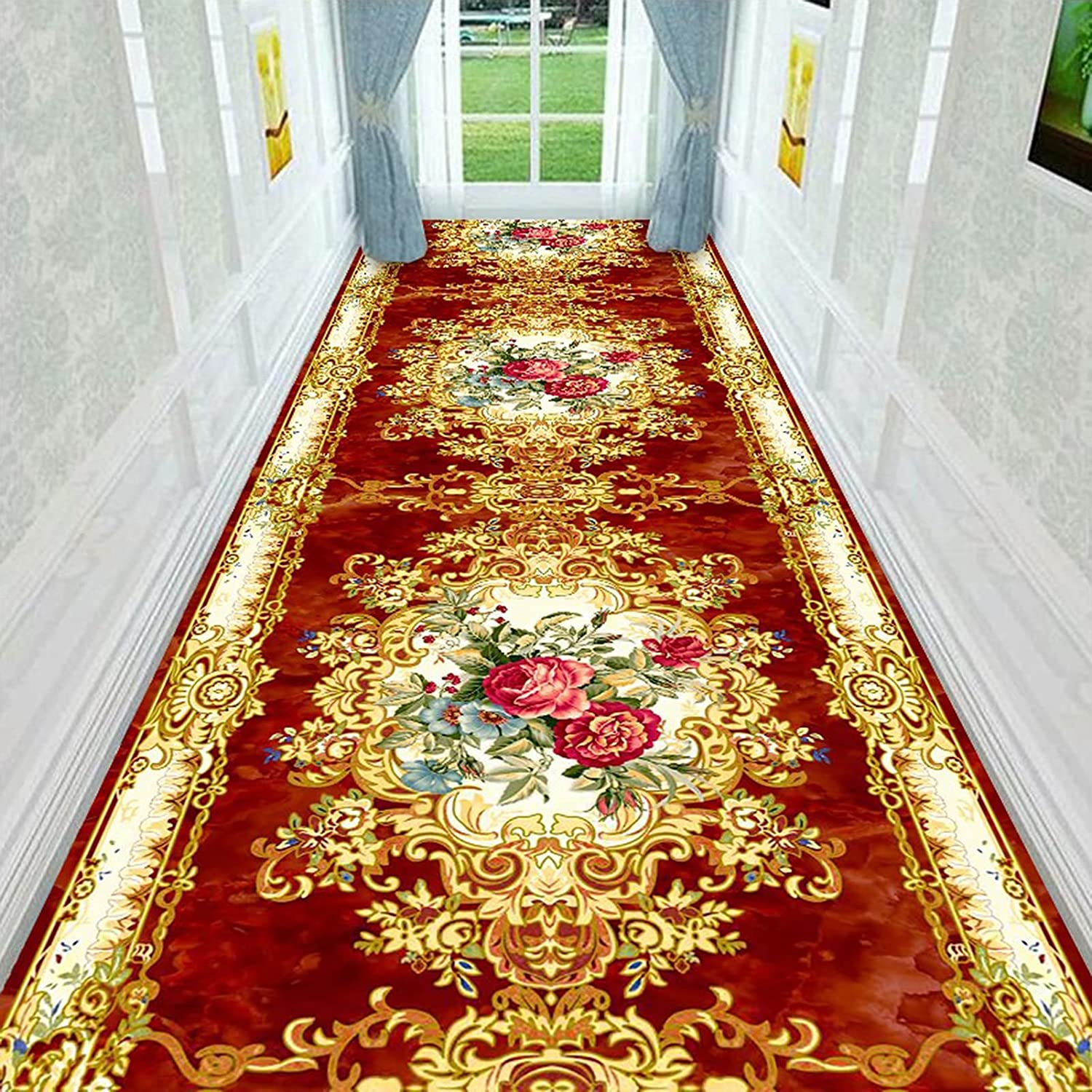 3D Illusion Hallway Runner Rug - Suspenseful and Soft Flannel Design for Elegant Home Decor