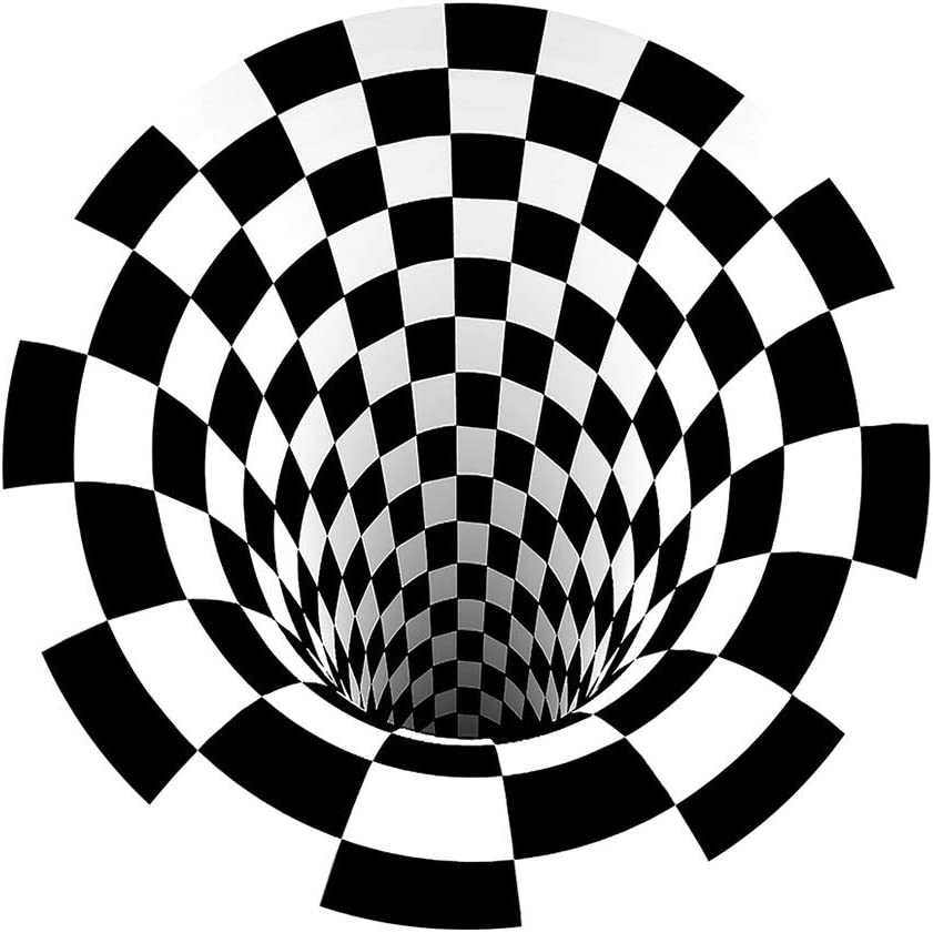 3D Illusion Vortex Rug - Non-Slip Fan Carpet - Aesthetic Custom Floor Mat for Home Decoration with 3D Vortex Illusion - Image 2