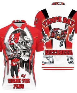3D Polo Shirt Jersey with All Over Print Thanking Fans for Tampa Bay Buccaneers Super Bowl Champions