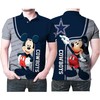 3D Printed Dallas Cowboys Polo Shirt with All Over Print and Breathable Fabric