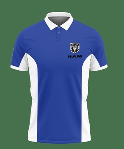 3D Printed Dodge Ram LPH-VA Polo Shirt with Polo Collar (Blue)