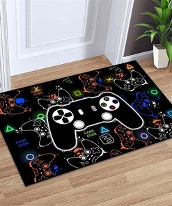 3D Printed Gaming Rugs for Living Room and Kids' Bedroom: Featuring Gamepad and Game Player Design