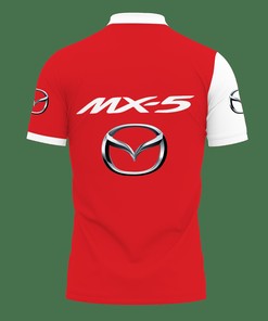 3D Printed Mazda Mx-5 Lph-Ht Polo Shirt Ver 1 in Red: High-Quality and Style Combined
