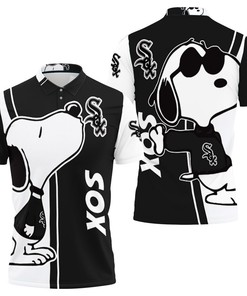 3D Printed Polo Shirt for Chicago White Sox Snoopy Lovers