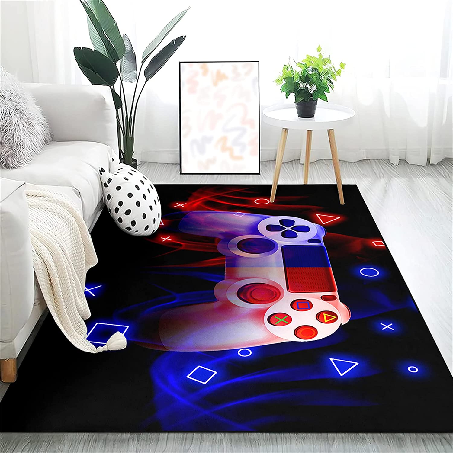 3D Printed Video Games Controller Rug for Boys with Crystal Floor Polyester Mat - Image 4