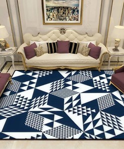 3D Seamless Cubes Architecture Non-Slip Area Rug for Elegant Home Decor