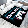 3D Video Gamepad and Controller Pattern Area Rug - Non-Slip Carpet for Living or Bedroom Fun Home Decor for Gamers