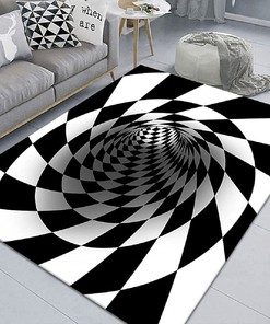 3D Vision Clown Door Mat - Halloween Coffee Table Mat for Living Room or Bedroom (Color13)