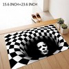 3D Vision Clown Door Mat - Halloween Coffee Table Mat for Living Room or Bedroom (Color14P)