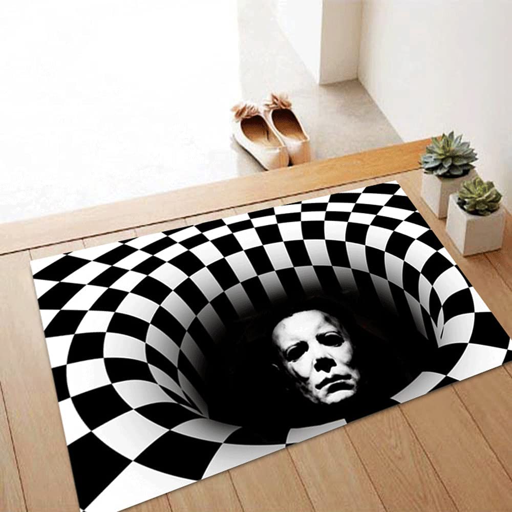 3D Vision Clown Door Mat - Halloween Coffee Table Mat for Living Room or Bedroom (Color14P) - Image 2