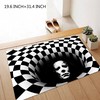 3D Vision Clown Door Mat - Halloween Coffee Table Mat for Living Room or Bedroom (Color1P)
