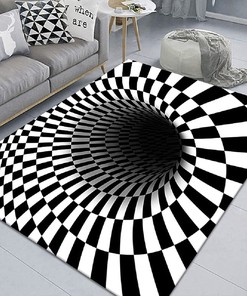 3D Vision Clown Door Mat - Halloween Coffee Table Mat for Living Room or Bedroom (Color3)