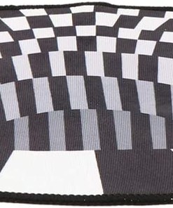 3D Visual Illusion Black and White Grid Area Rug: Anti-Slip and Durable Rug for Your Home Decor