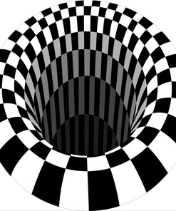 3D Visual Illusion Rug Area Rug: Bottomless Hole Design Anti-Slip Rug for Your Home