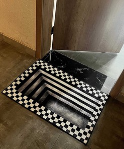 3D Vortex Illusion Entrance Door Mat: A Unique and Eye-Catching Welcome to Your Home