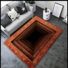 3D Vortex Illusion Rug Area Carpet - Captivating Stereo Vision Circular Blanket for Your Home