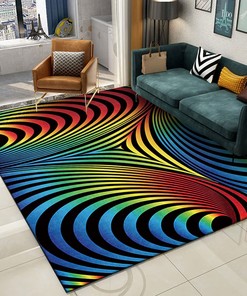 3D Vortex Illusion Rug Carpet: A Chic Carpet for Your Living Room or Bedroom