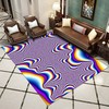 3D Vortex Illusion Rug for Home Decor - Illusion Effect Carpets Living Room Vortex Rugs for Pets and Kids to Enjoy