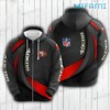 49ers All Over Print Zip Up Hoodie for Men 3D Grey Cross Pattern