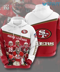 49ers Legends Signatures All Over Print 3D Hoodie 3D San Francisco 49ers Gift