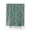 70's 80's Retro Shower Curtain, Groovy Bathroom Accessory