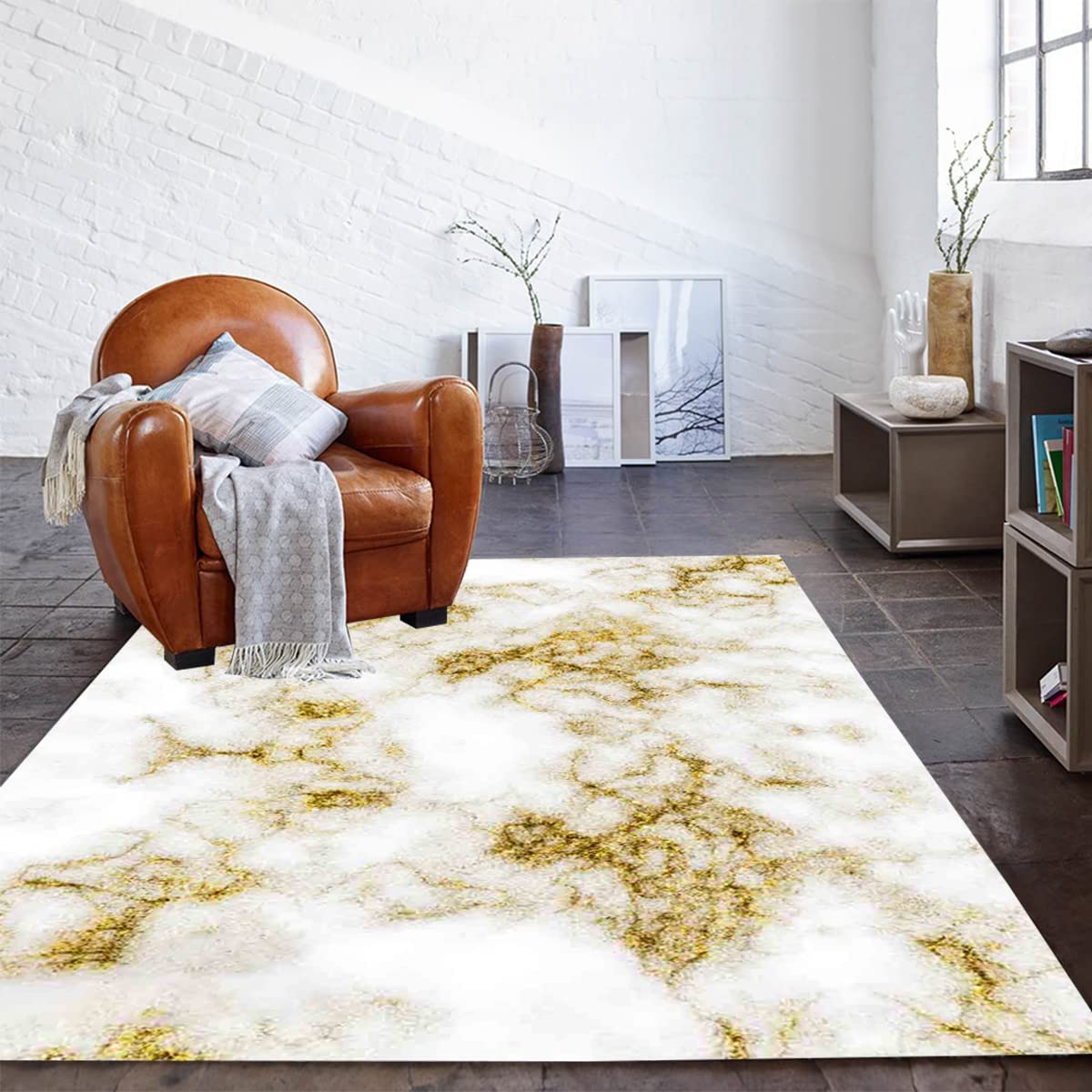 70s Retro Seamless Area Rug with Vintage Patterns - Suitable for Living Room or Bedroom - Image 2