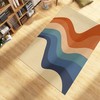 70s Style Personalized Area Rug for Chic Living Room or Bedroom Decoration