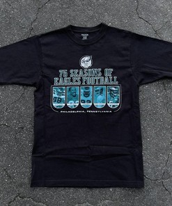 75 Seasons of Eagles Football Hoodie Sweatshirt Perfect Gift for Fans
