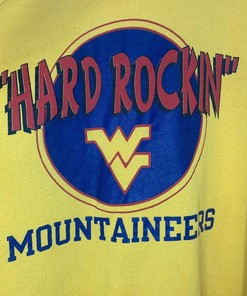 80S Hard Rocking Mountaineers Sweatshirt Xlarge Vintage Style Ncaa Hoodie Sweatshirt Crewneck Sweatshirt Full Size
