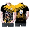 87th Anniversary 5 Legends Signed Personalized Polo Shirt Printed Pittsburgh Steelers Fans