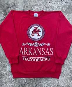 90S Arkansas Razorbacks Sweatshirt, Hoodie, Shirt Full Size Razorbacks Football Fan Gear