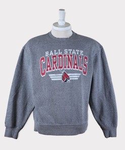 90S Ball State University Athletics Sweatshirt, Basketball Ncaa Sweatshirt