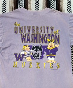 90S Flintstones Vintage Jersey T Shirt Uw Huskies College Sportswear Washington, Ncaa Washington Shirts