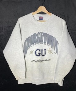 90S Georgetown Hoyas T-Shirt Sweatshirt Hoodie American Football Gifts Lover