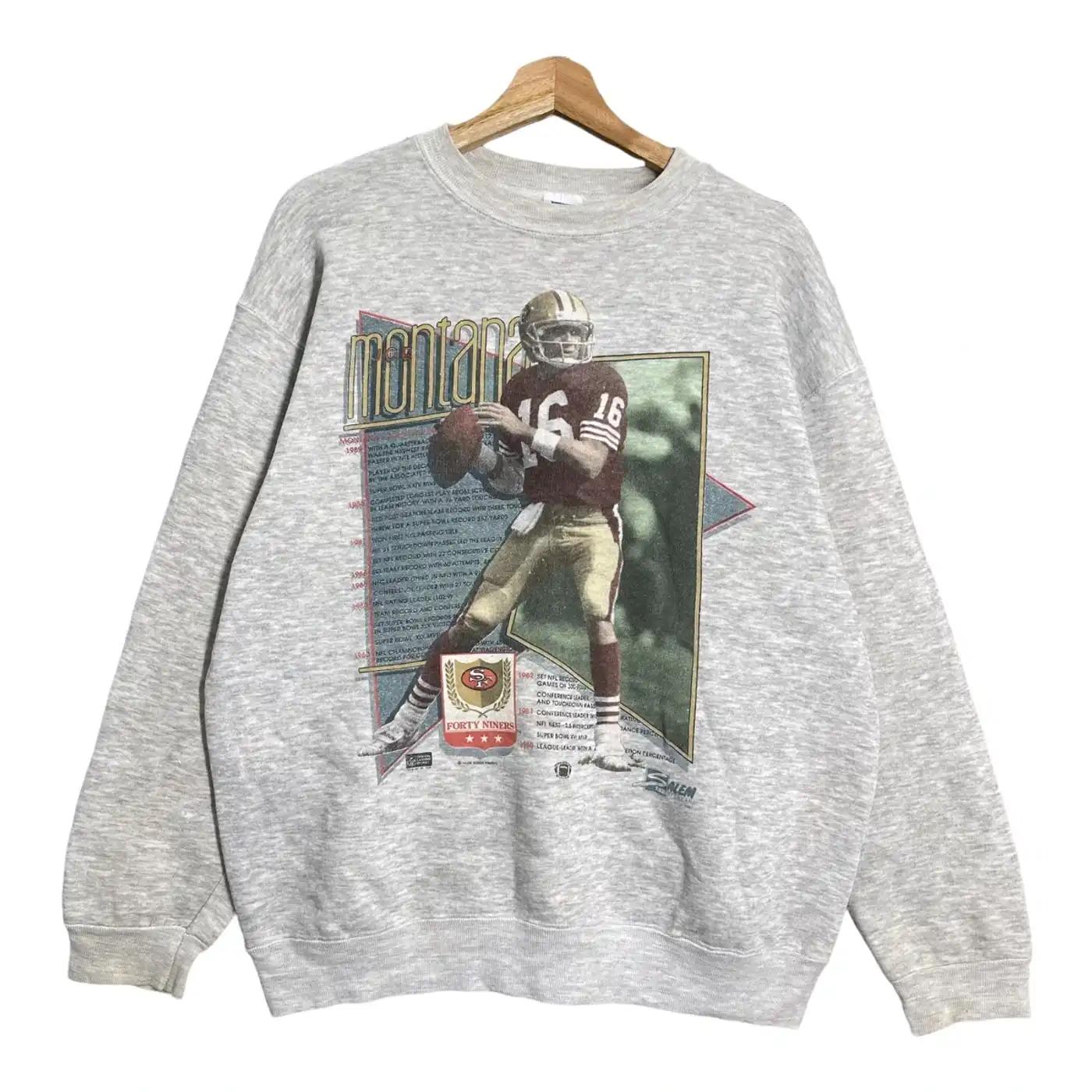 90S Joe Montana Story Games Crewneck T-Shirt, Hoodie, And Sweatshirt Gift For Nfl Fans