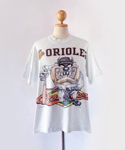 90S Taz Looney Tunes X Baltimore Orioles Mlb Baseball T-Shirt