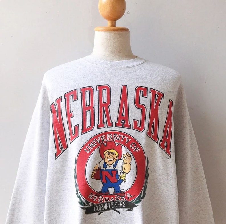 90S University Of Nebraska Shirt, Vintage University Of Nebraska Huskers Sweatshirt, T Shirt, Hoodie - Image 2