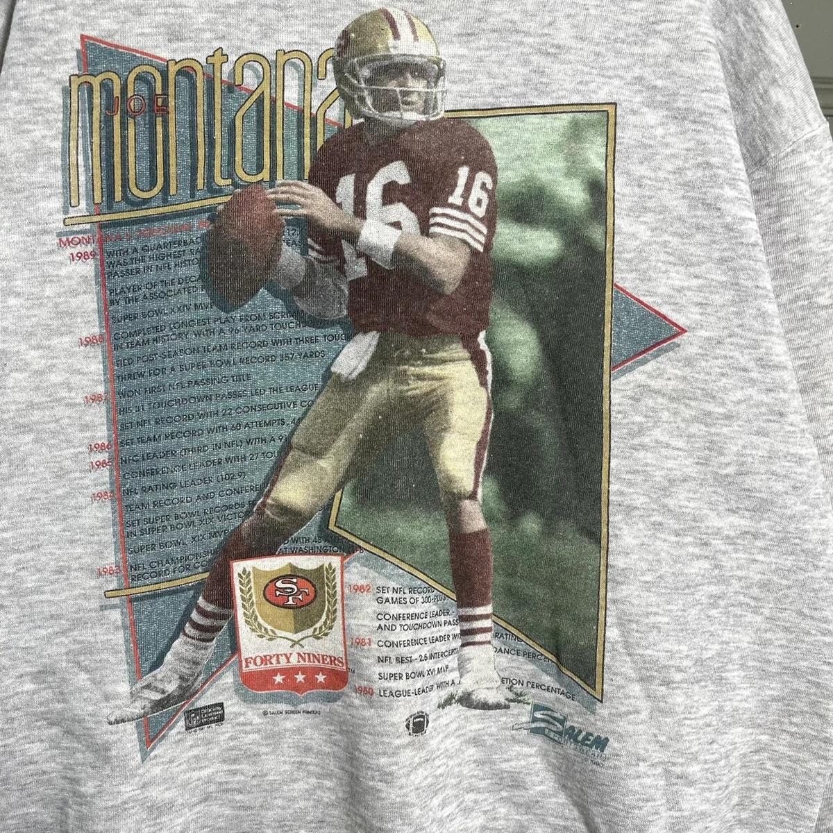 90s Joe Montana Story Games Sweatshirt T-shirt Ideal Gift for NFL Fans - Image 2