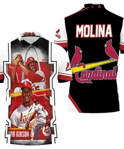 A Tribute to Bob Gibson St. Louis Cardinals Legend in 3D All Over Print Polo Shirt for Fans.