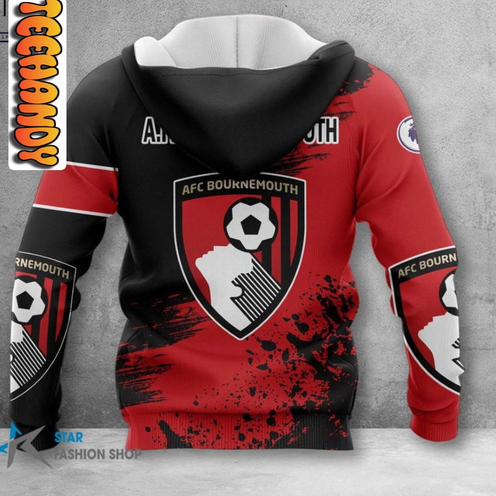 AFC Bournemouth All Over Print 3D Hoodie - Image 2