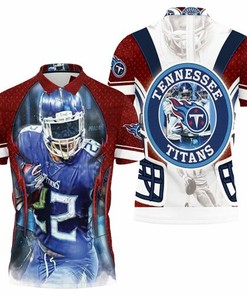 AFC South Division Champions Super Bowl 2021 with This Derrick Henry #22 Tennessee Titans 3D All Over Print Polo Shirt