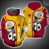 AS Roma and Jack Skellington 3D Hoodie in All Over Print Design
