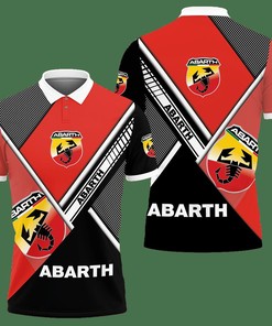Abarth NCT-NH Polo Shirt Ver 2 (Red) with 3D Printed Design
